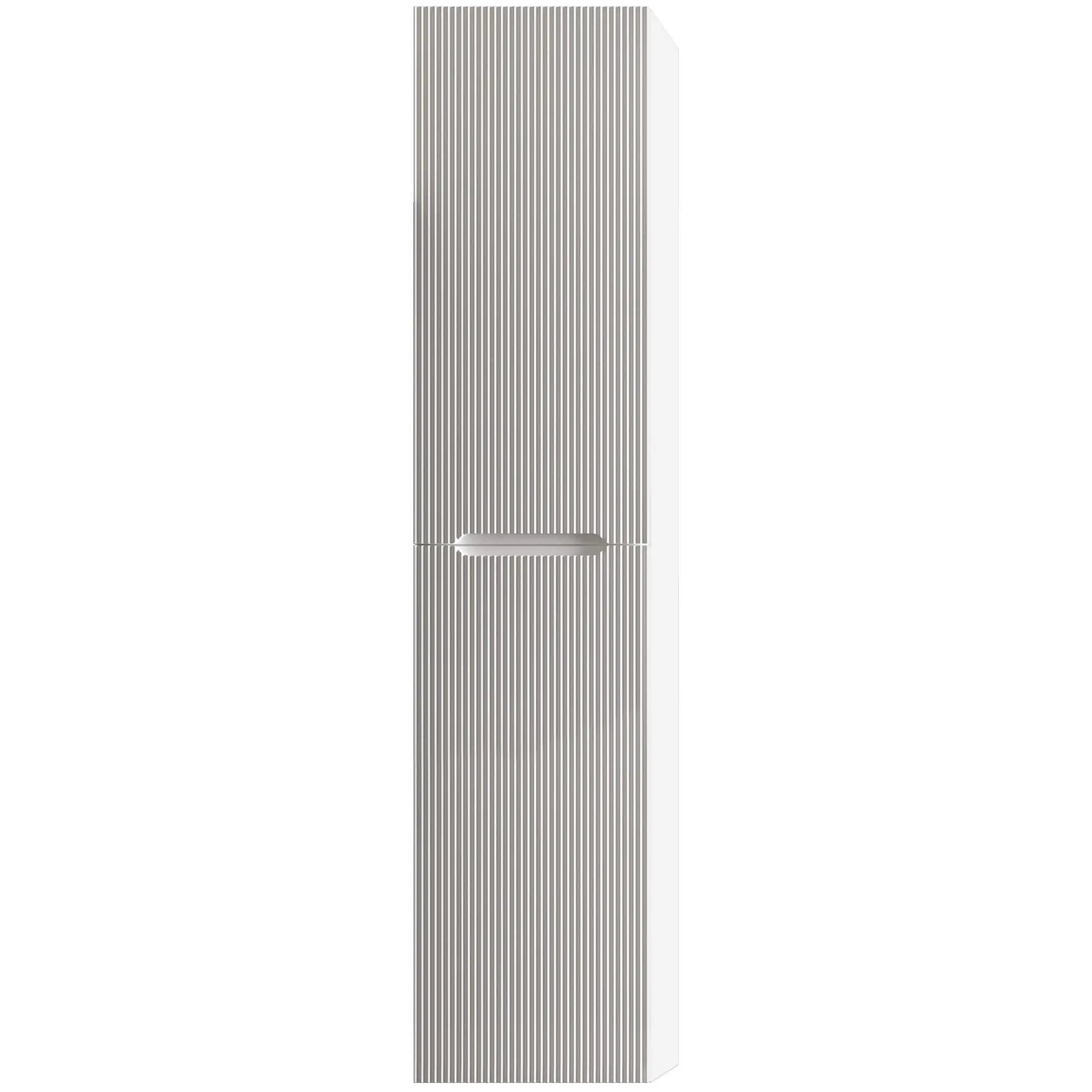 white matte linen cabinet