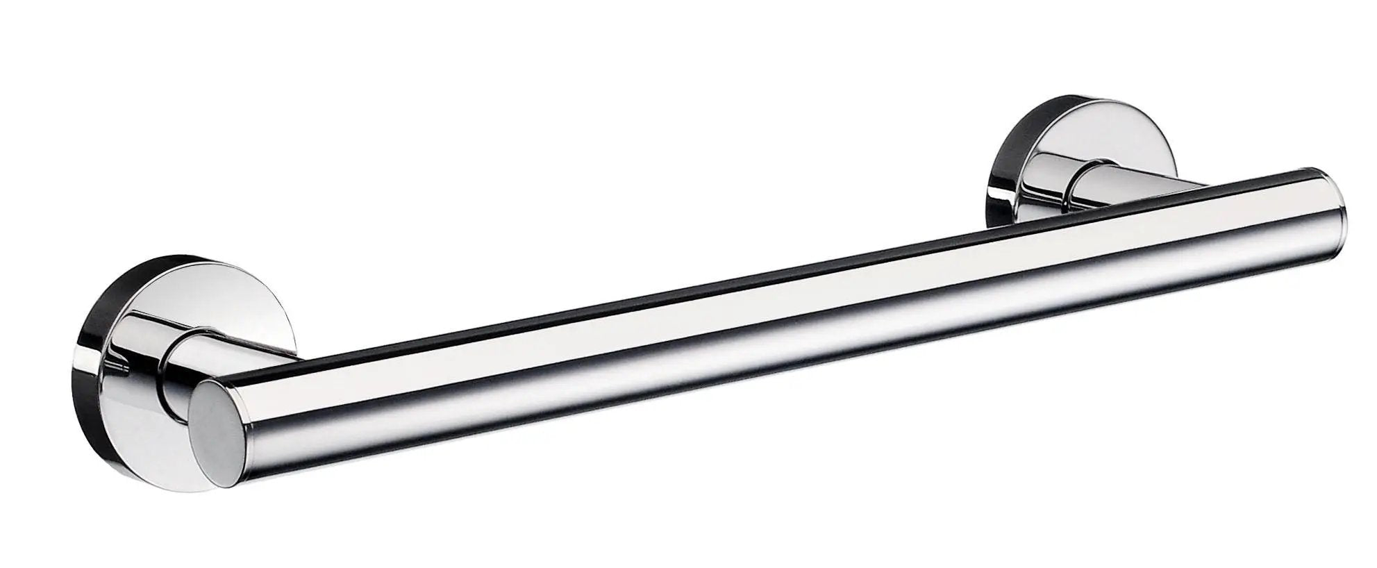 polished chrome grab bar