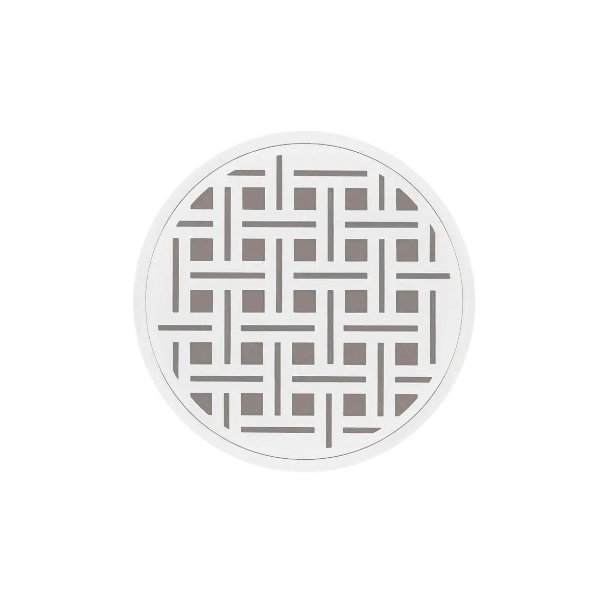 Infinity Drain 5" Round RVDB 5 Complete Kit with Weave Pattern Decorative Plate with PVC Bonded Flange Drain Body, 2", 3" and 4" Outlet by Infinity Drain