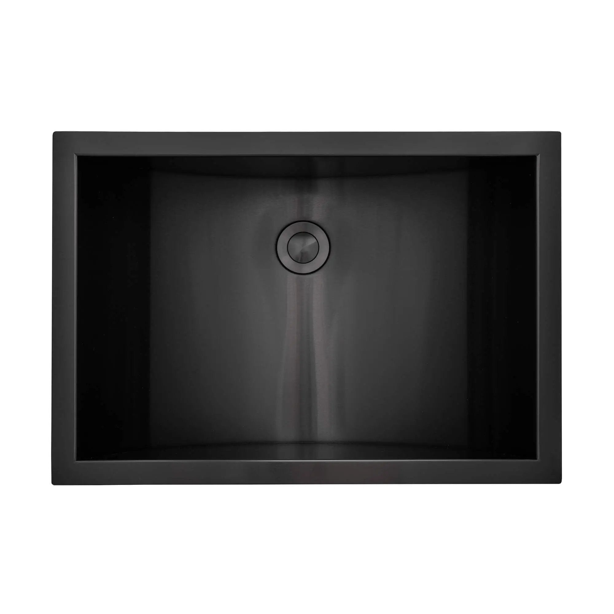 black bathroom sink