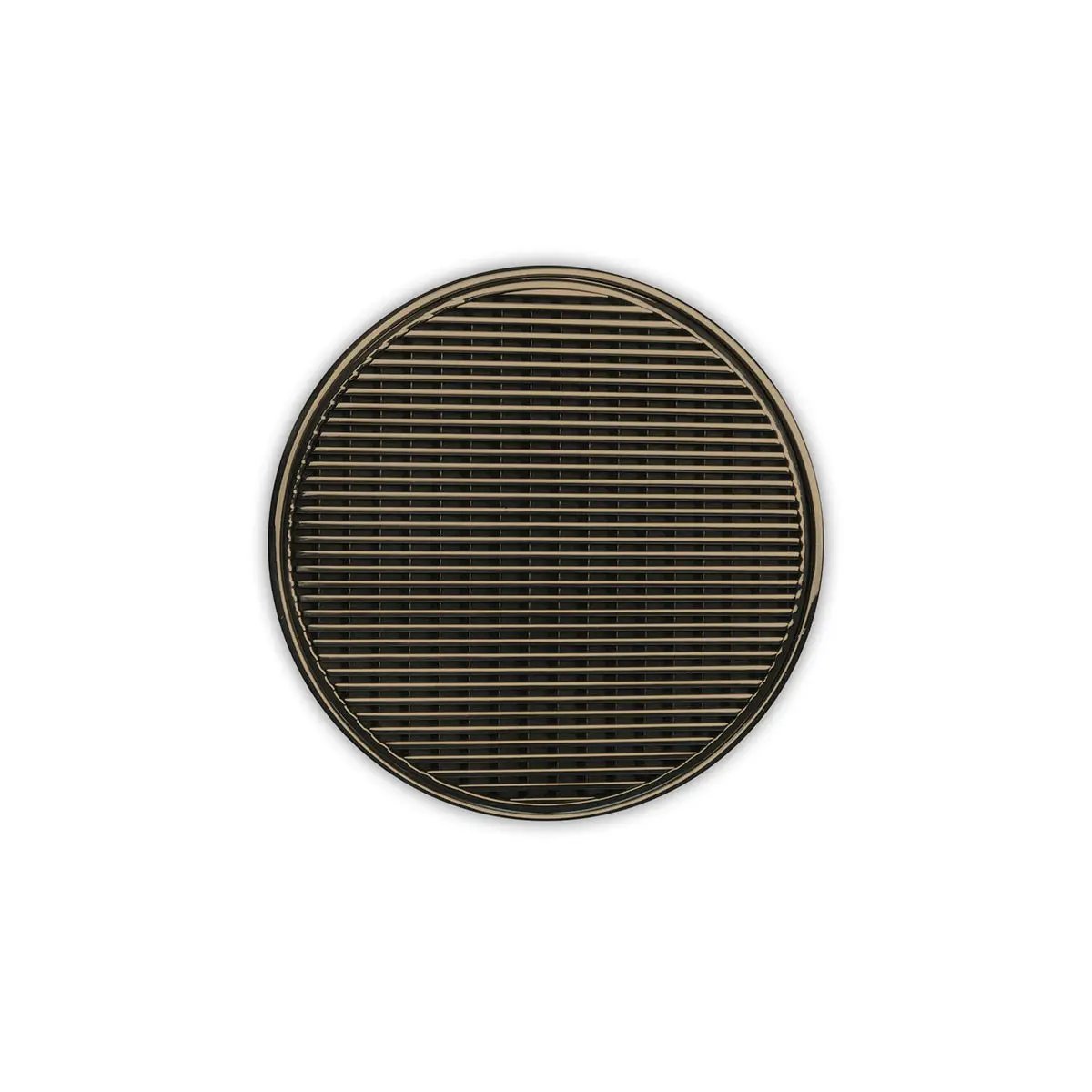 Infinity Drain 5" Round RWDB 5 Complete Kit with Wedge Wire Pattern Decorative Plate with Stainless Steel Bonded Flange Drain Body, 2" No Hub Outlet by Infinity Drain