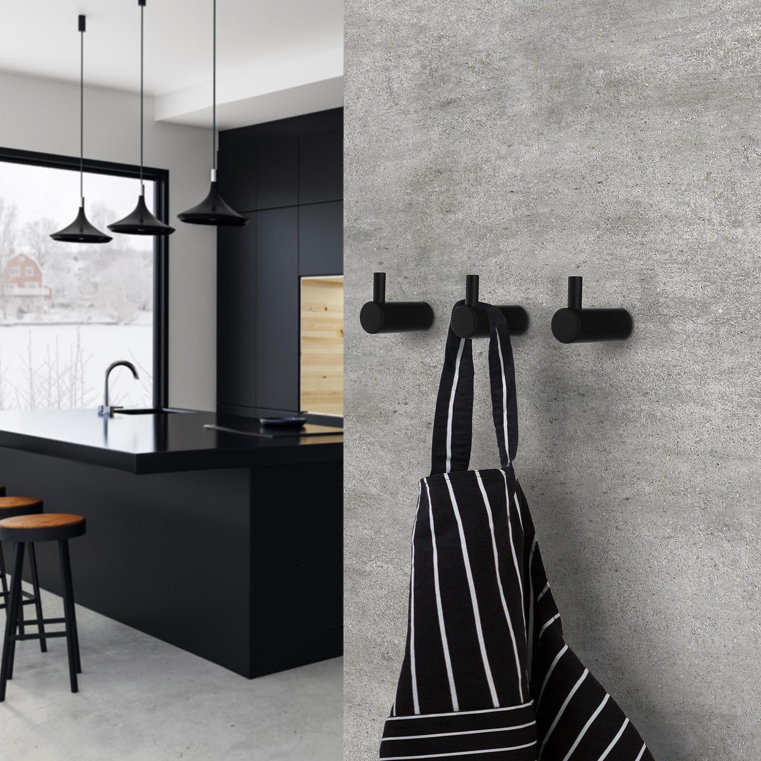 chromed stainless steel single hook