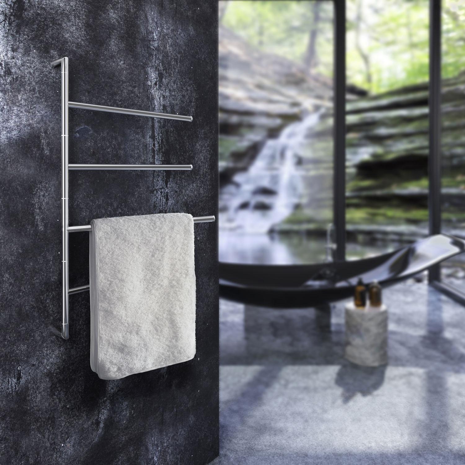 stainless steel polished towel bar