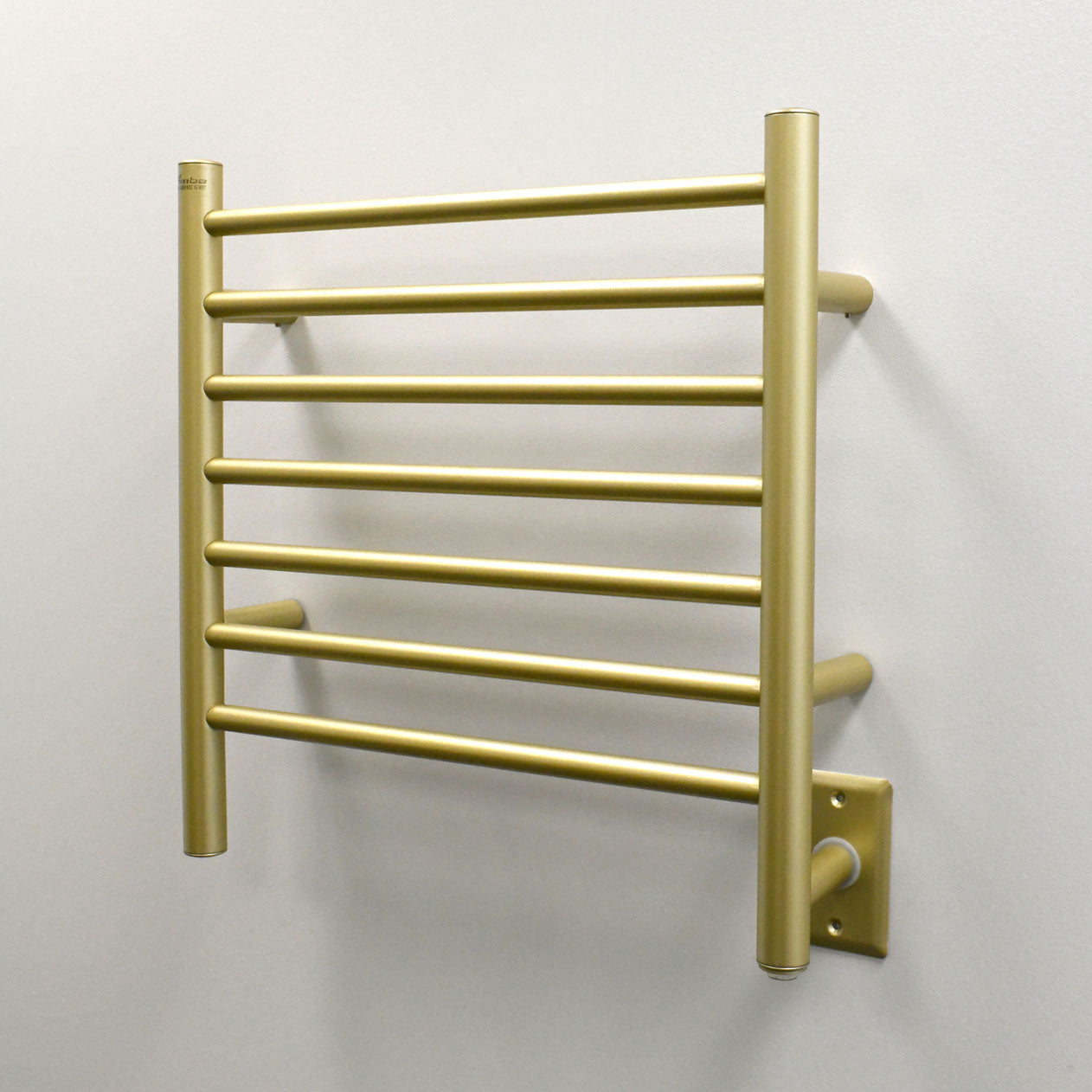 satin brass towel warmers