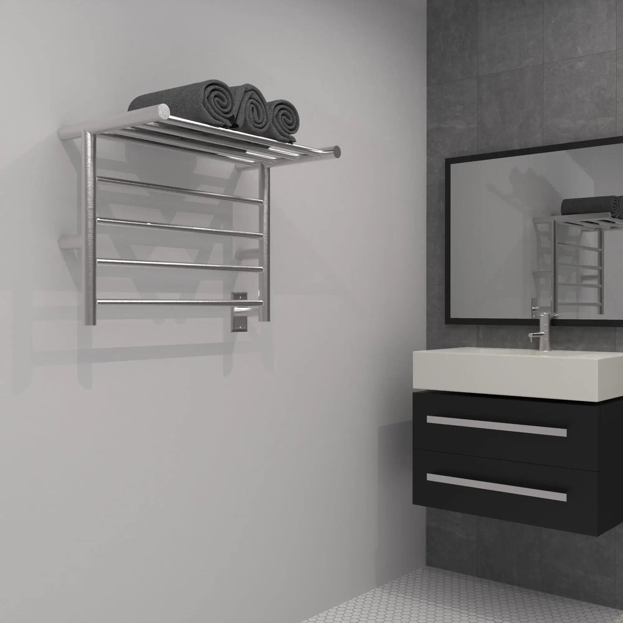 polished towel warmers