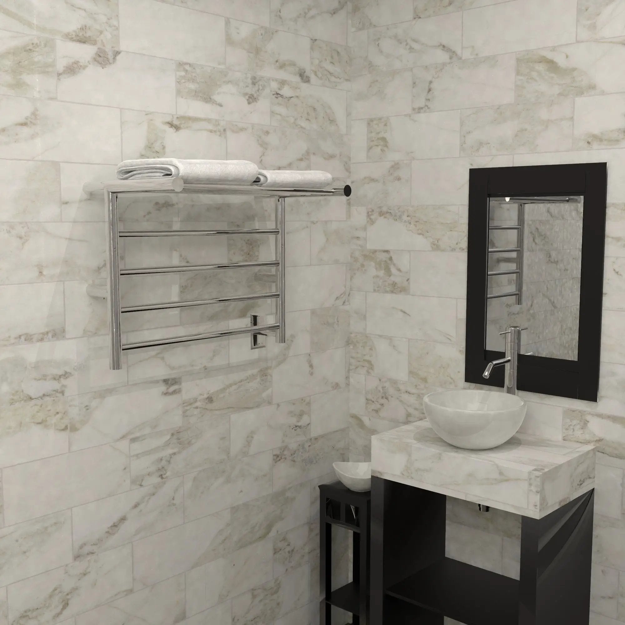 polished towel warmers