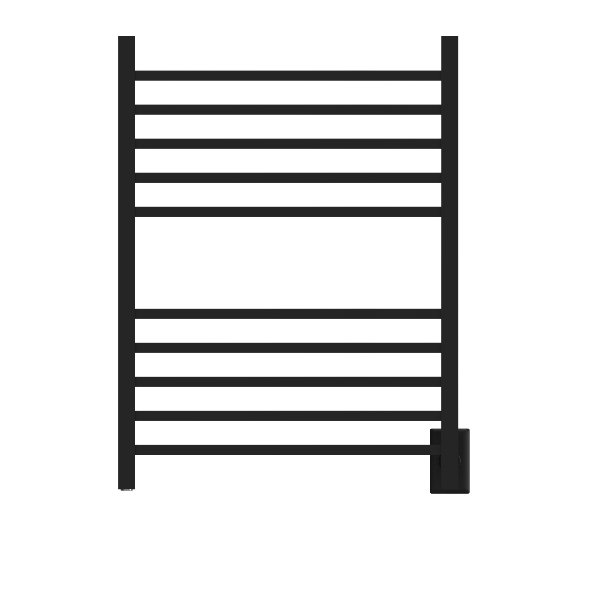 Amba Radiant Square Hardwired + Plug-in Combo 10 Bar Towel Warmer by Amba