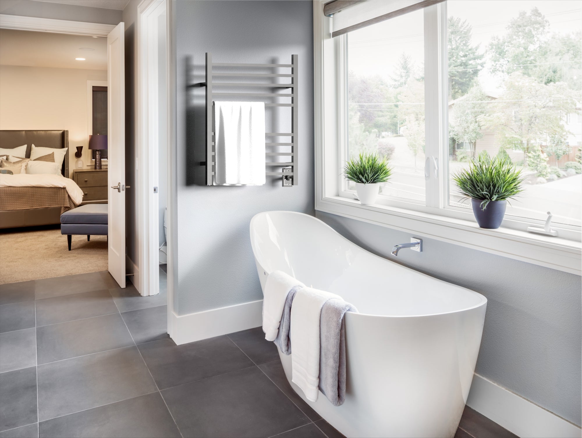 polished towel warmers