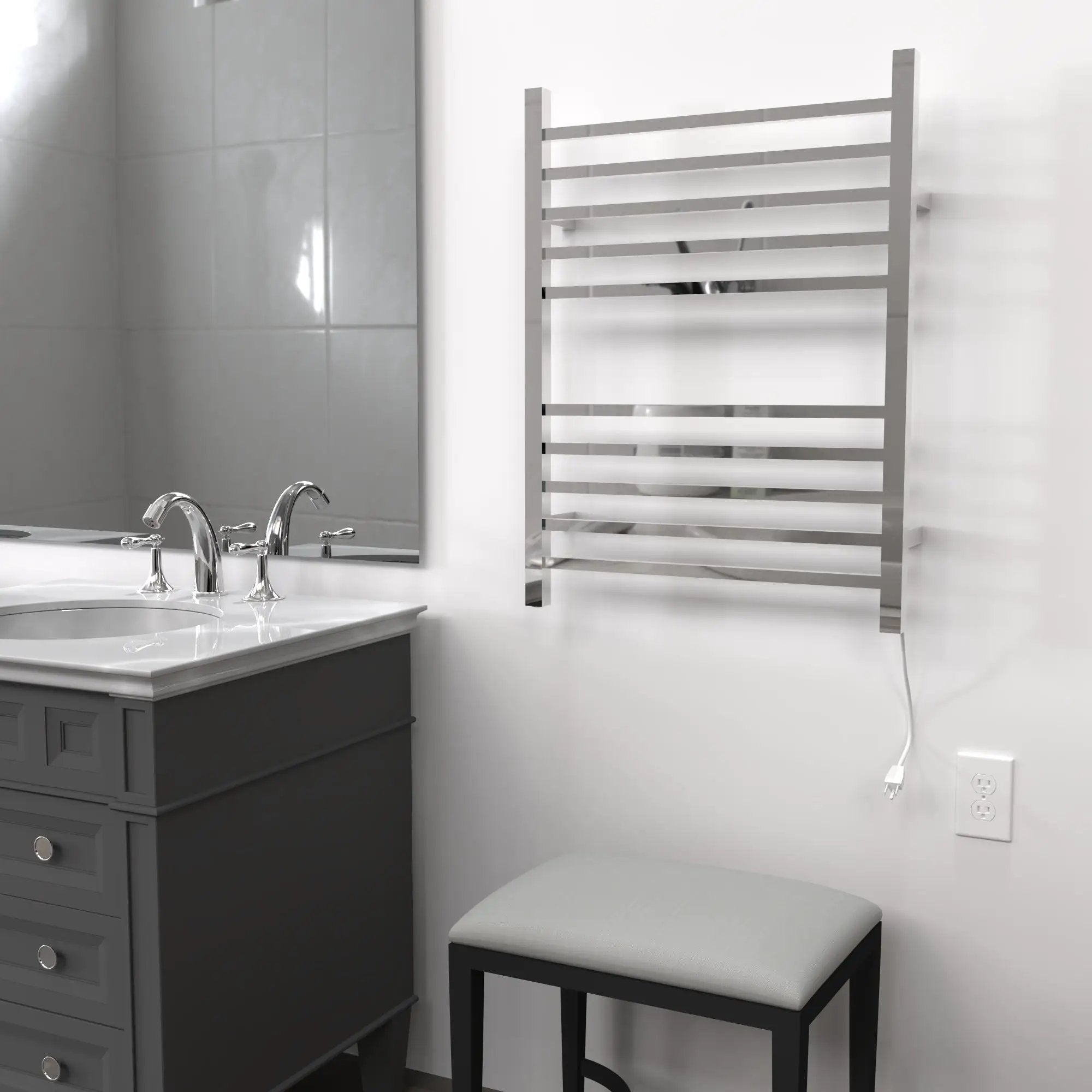 polished towel warmers