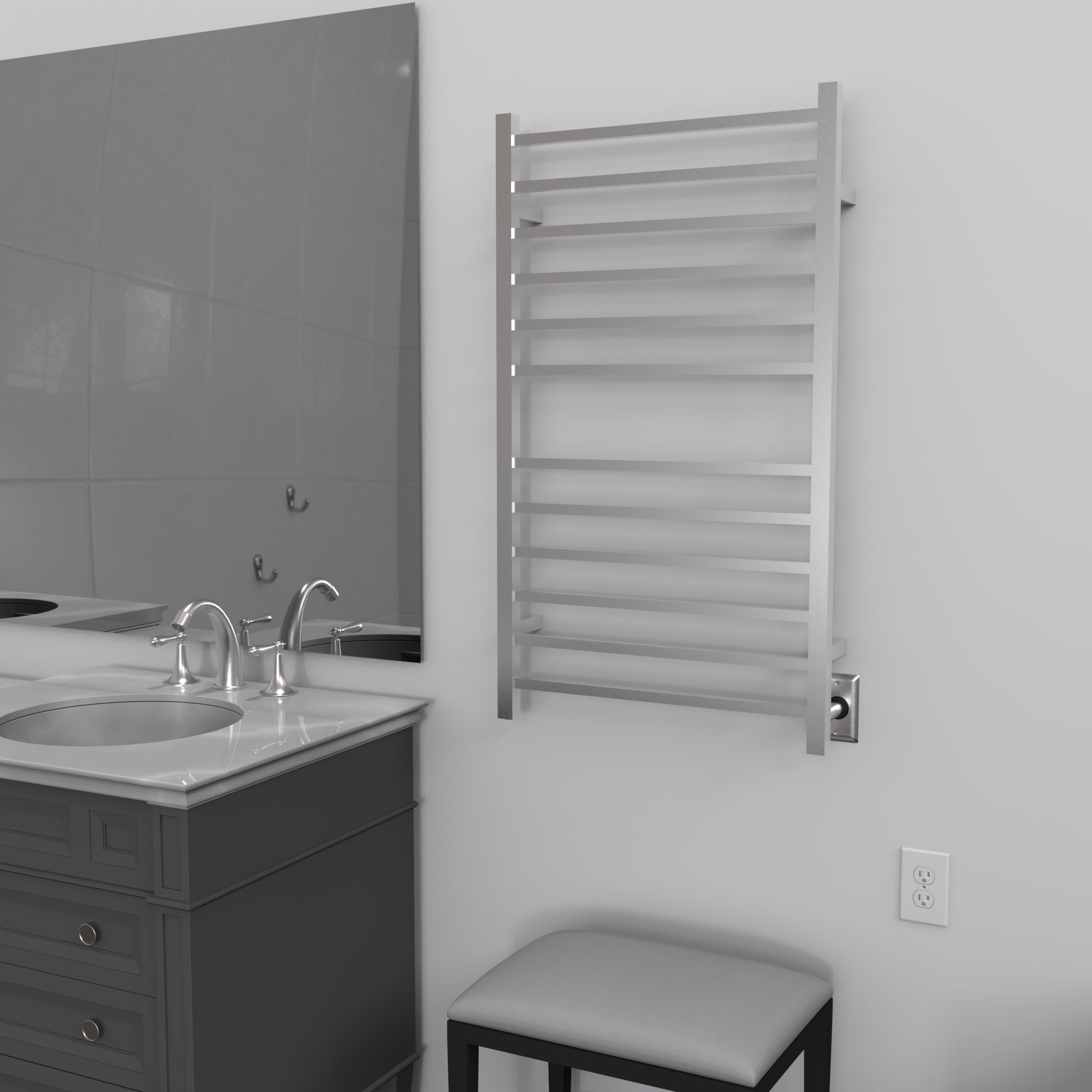 polished towel warmers