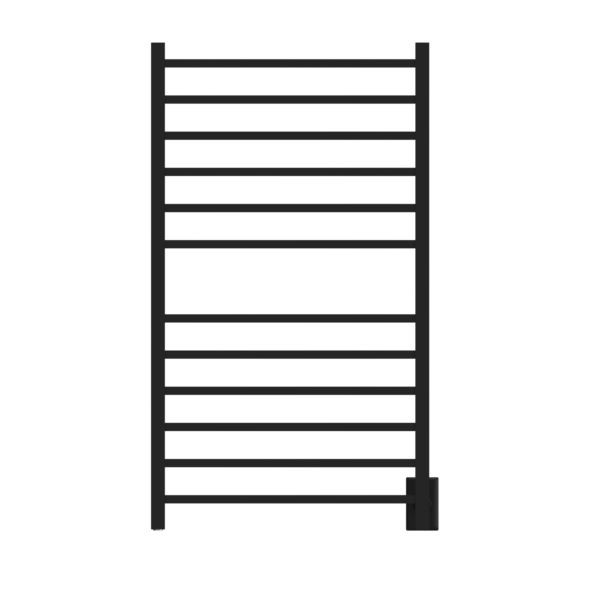 Amba Radiant Large Square Hardwired + Plug-in Combo 12 Bar Towel Warmer by Amba