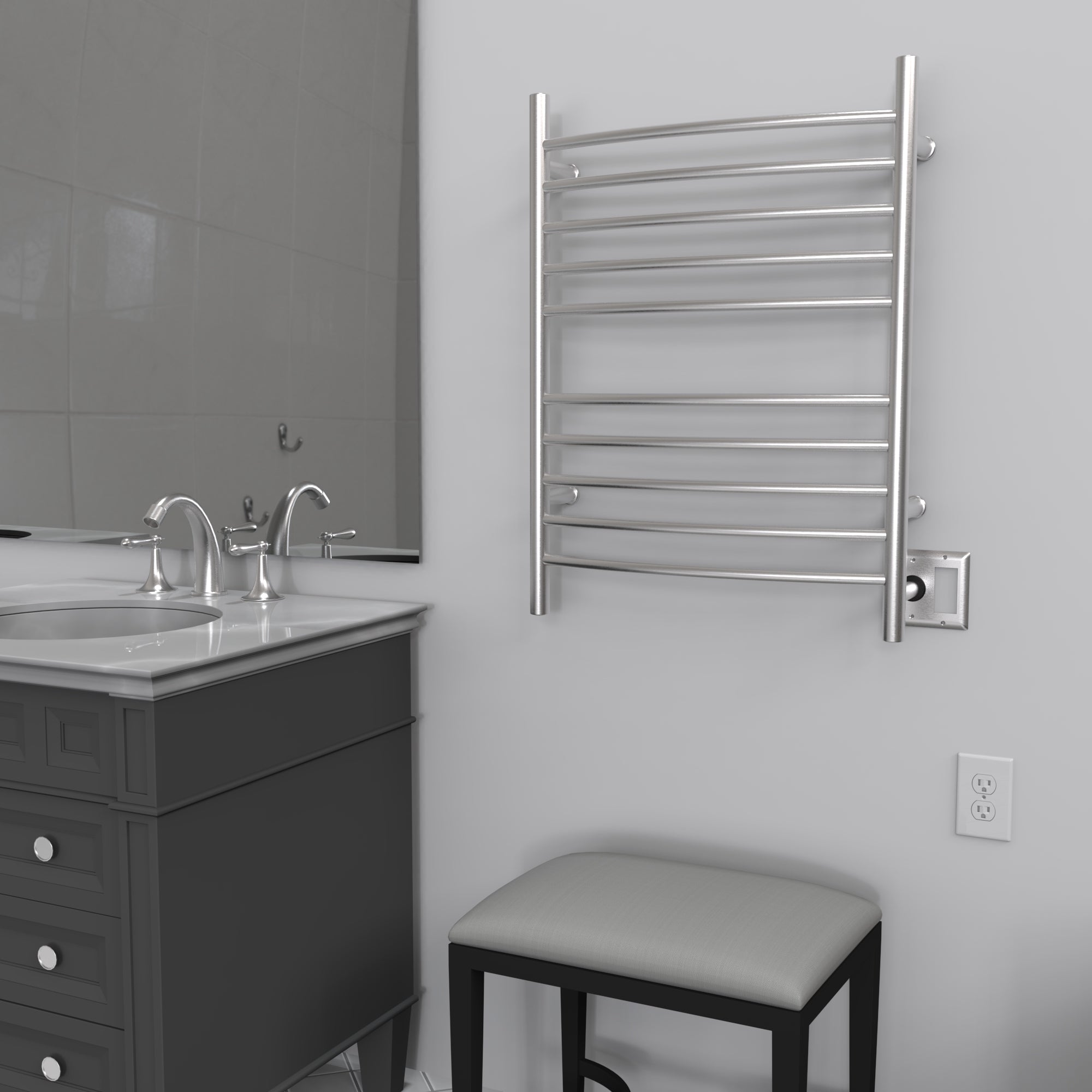 polished towel warmers