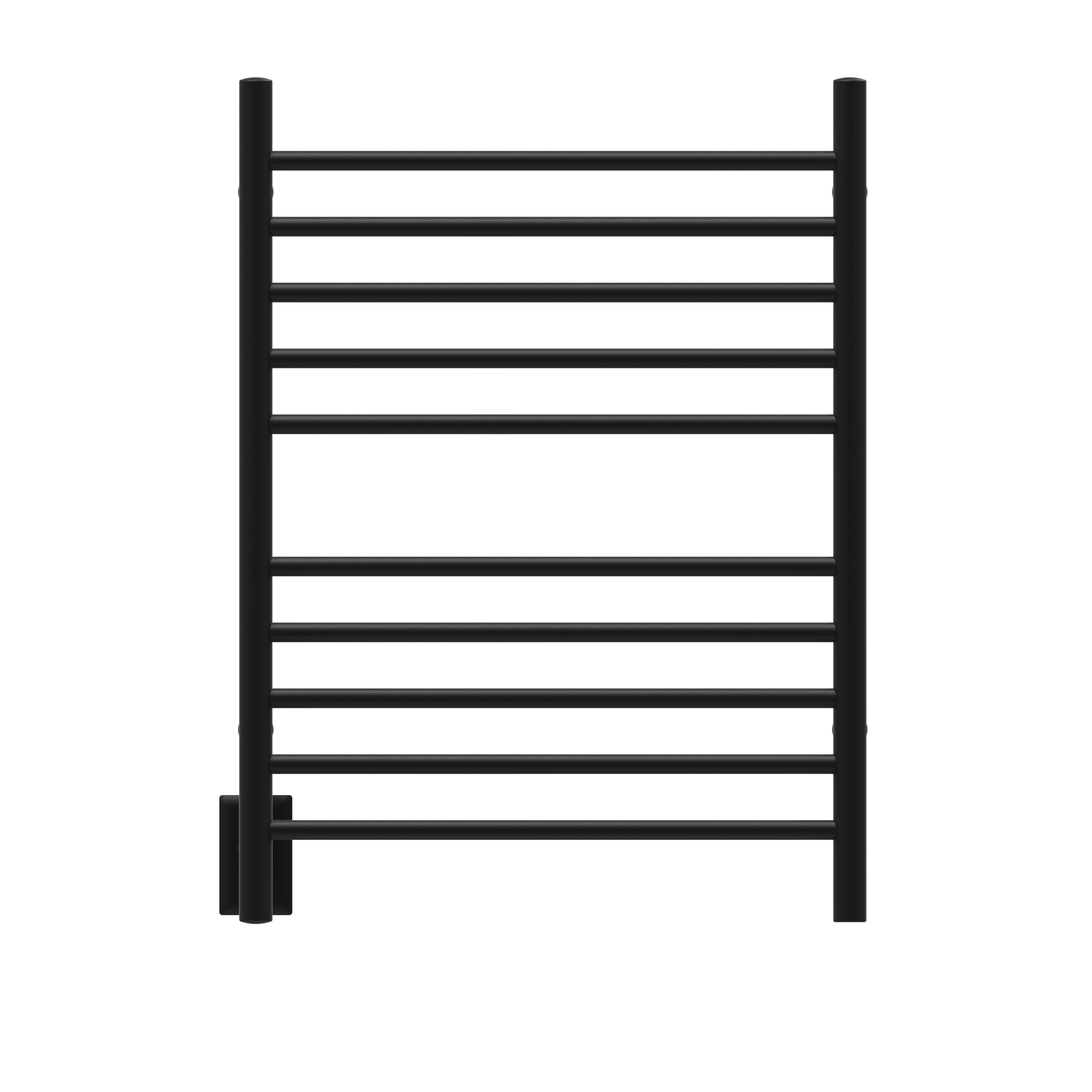 Amba Radiant Hardwired + Plug-in Combo (Left Side) Straight 10 Bar Towel Warmer by Amba