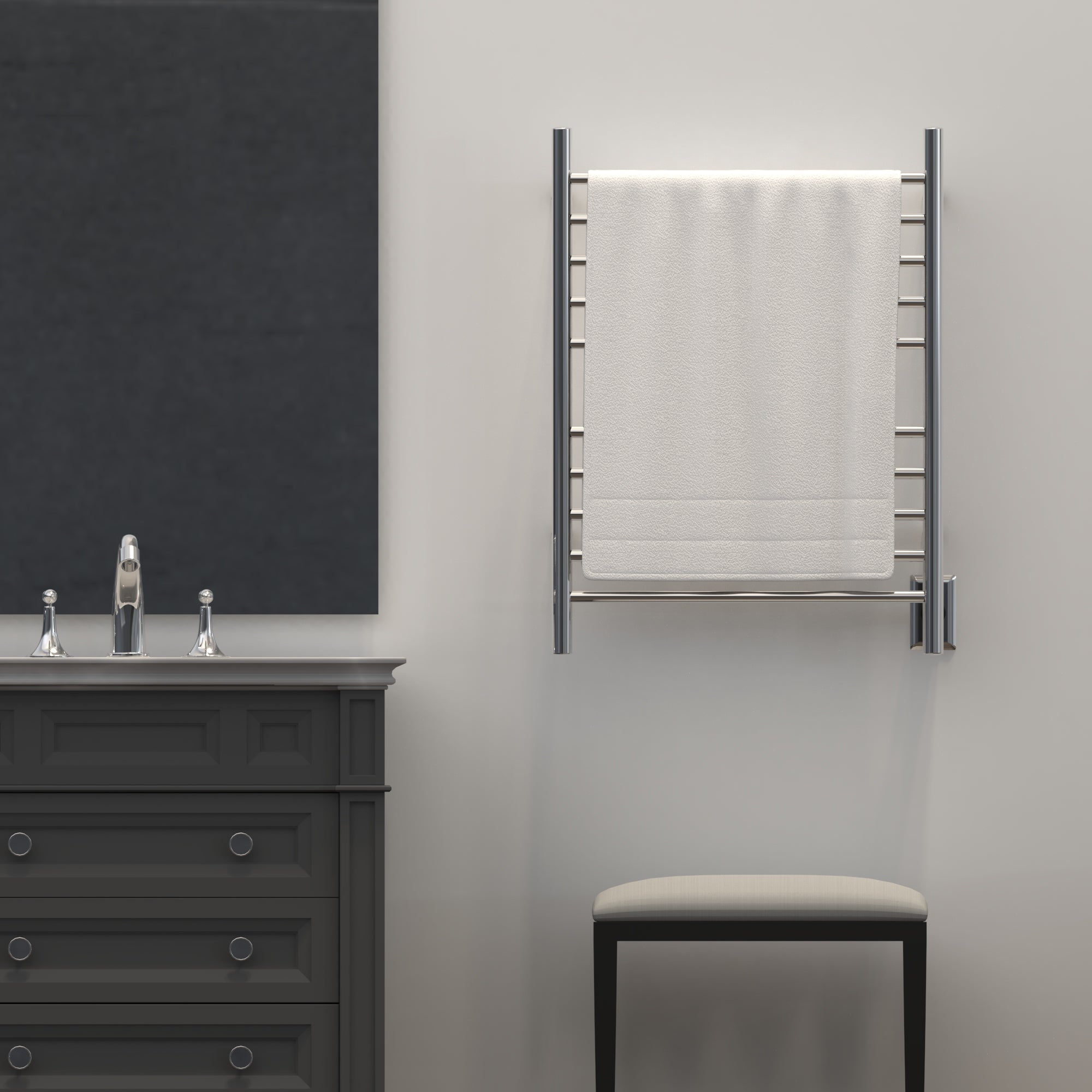 polished towel warmers