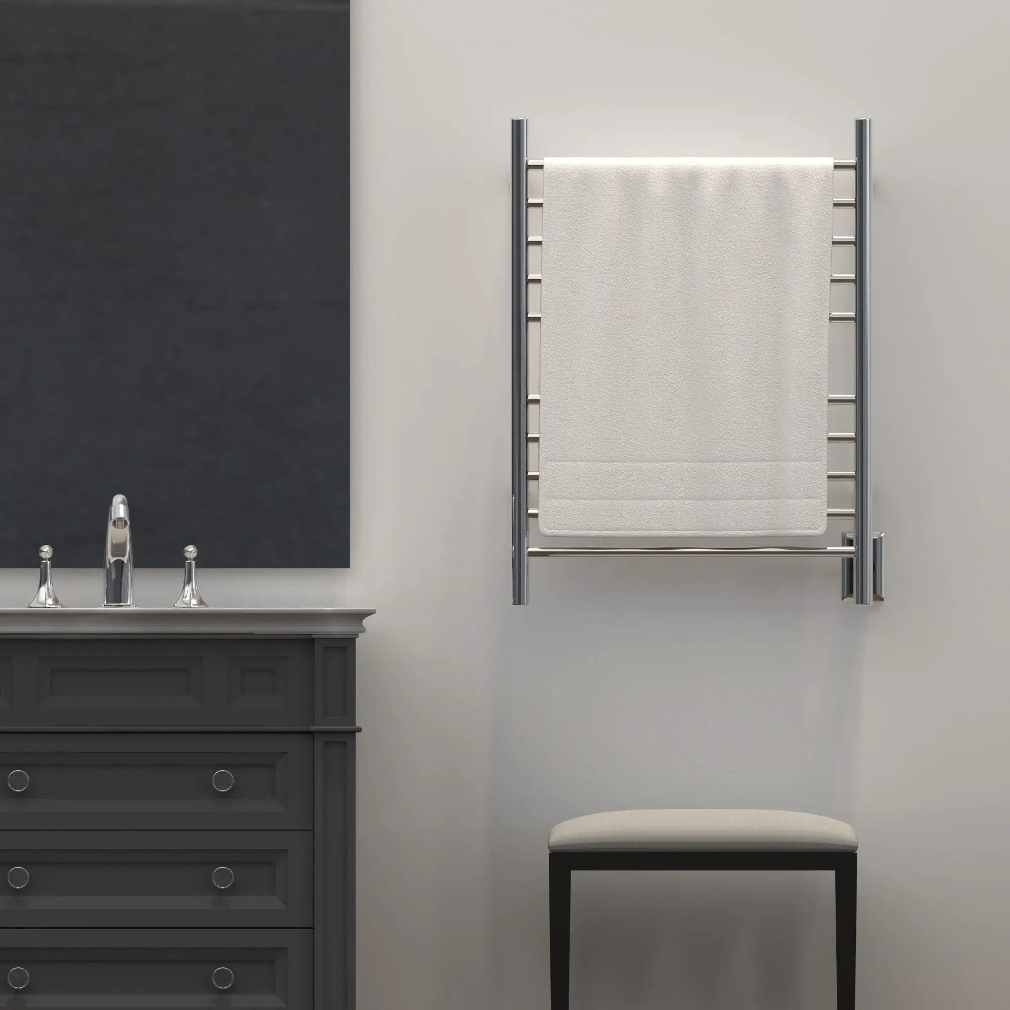 polished towel warmers