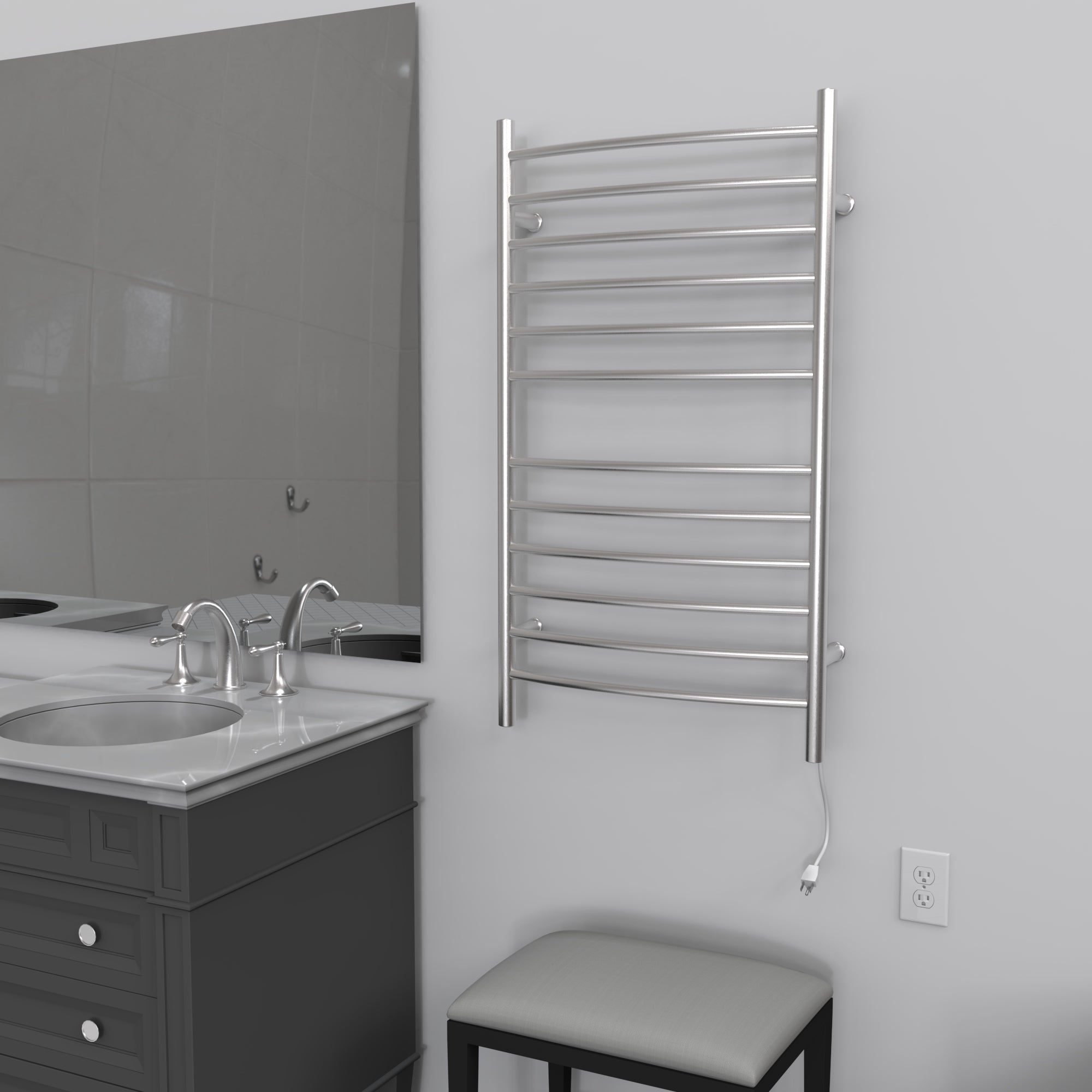 polished towel warmers