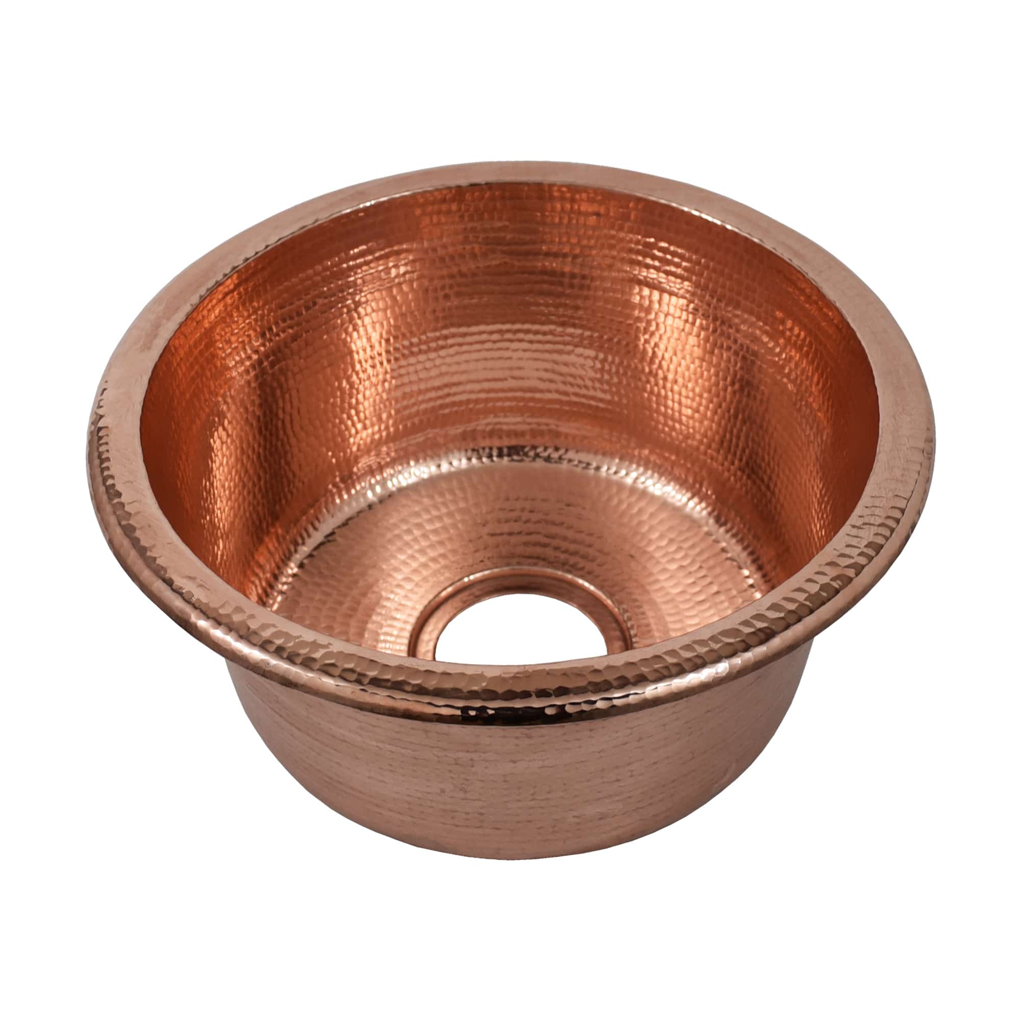 Native Trails Redondo Chico 15" Hand Hammered Copper Bar Kitchen Sink