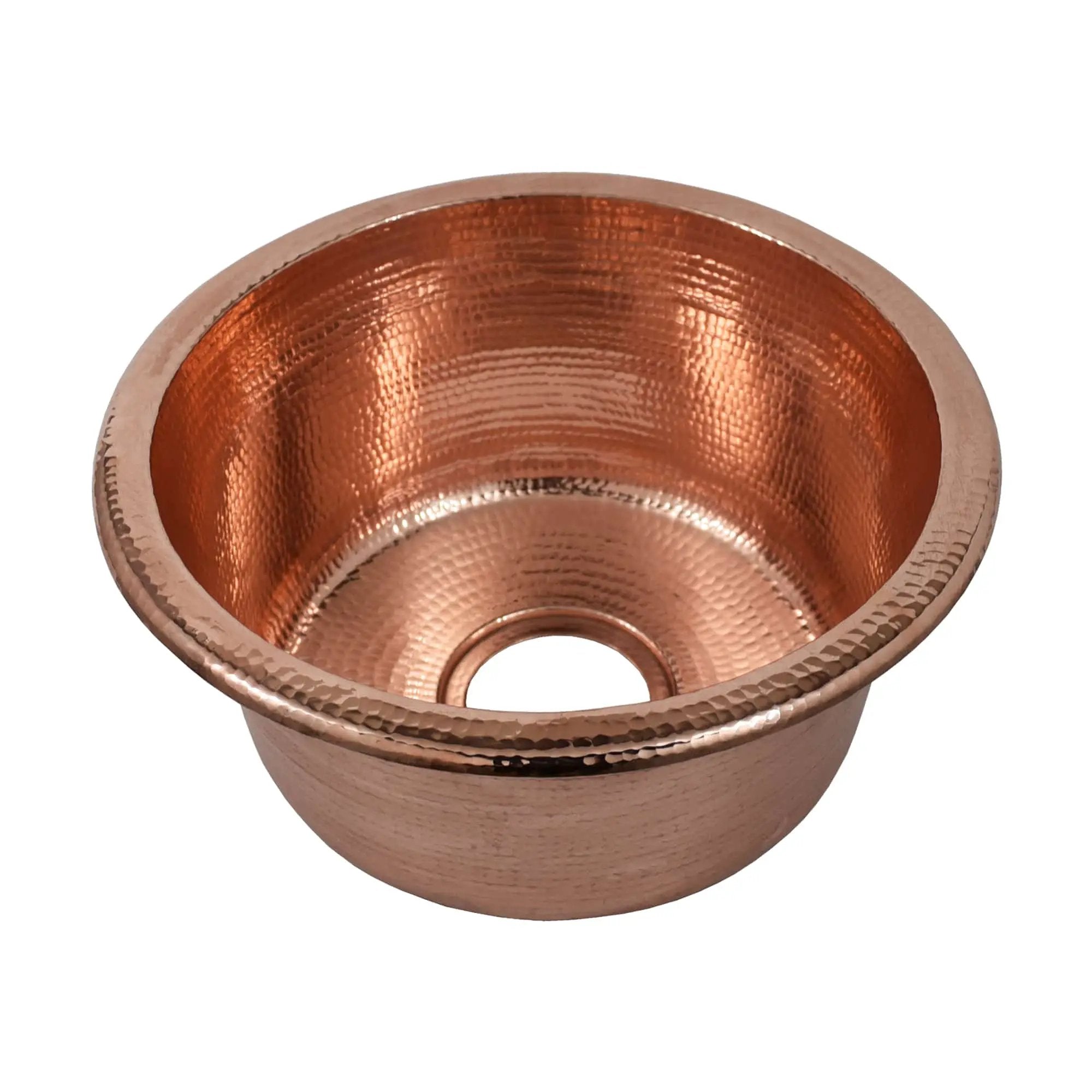 Native Trails Redondo Chico 15" Hand Hammered Copper Bar Kitchen Sink by Native Trails