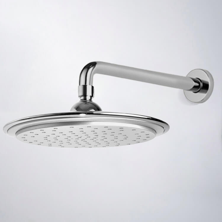 chrome shower head