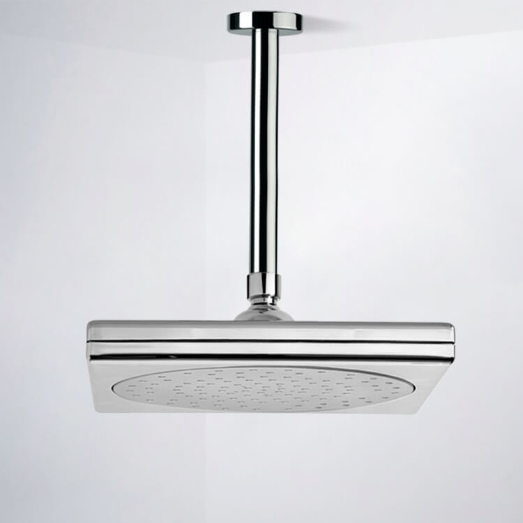 chrome shower head