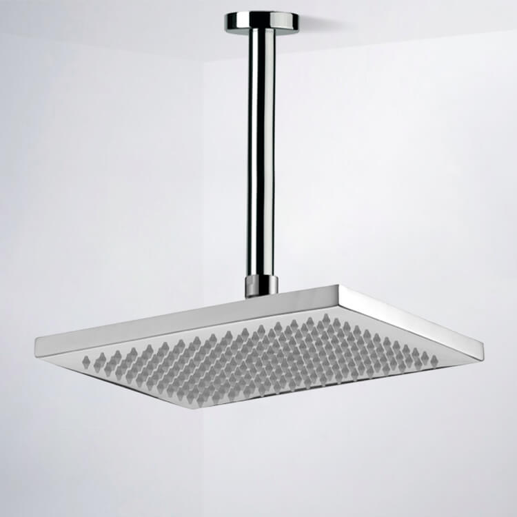 chrome shower head