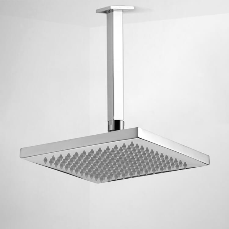 chrome shower head