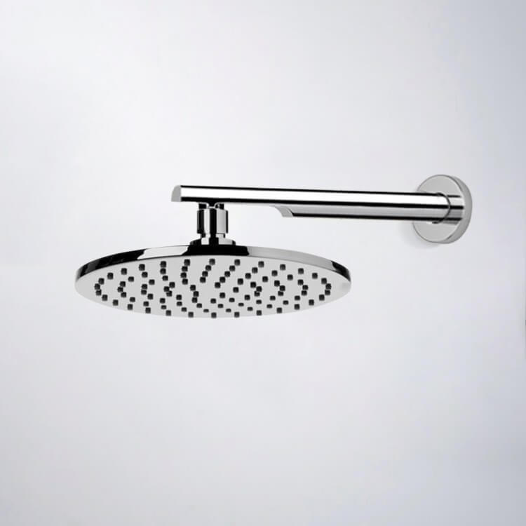 chrome shower head