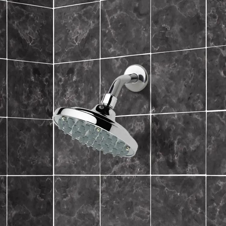 chrome shower head