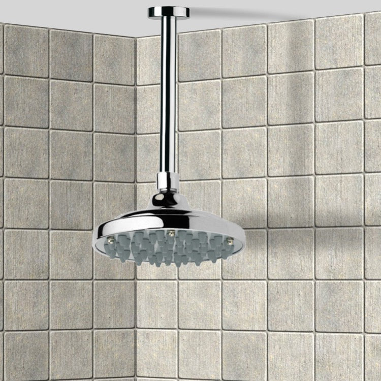 chrome shower head