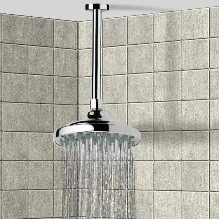 chrome shower head