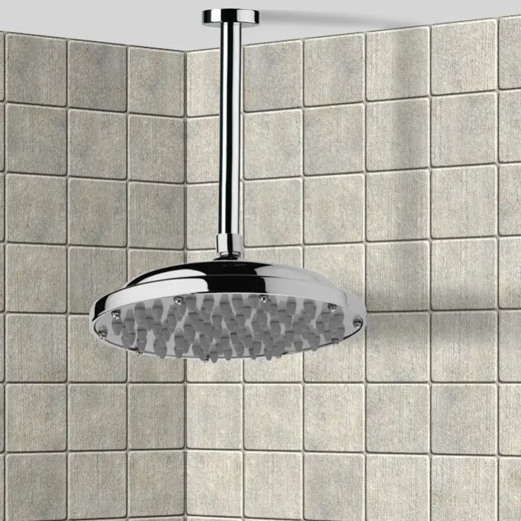 chrome shower head
