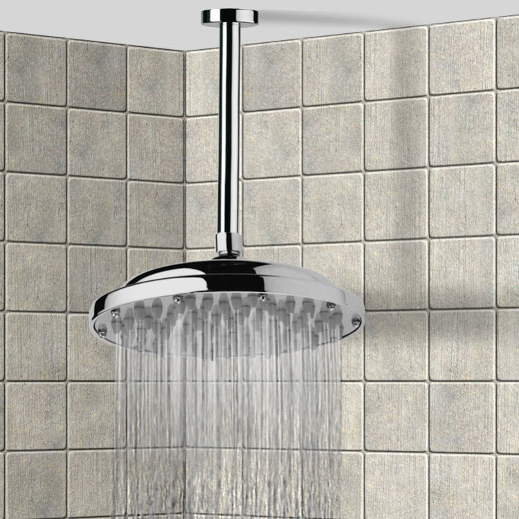 chrome shower head