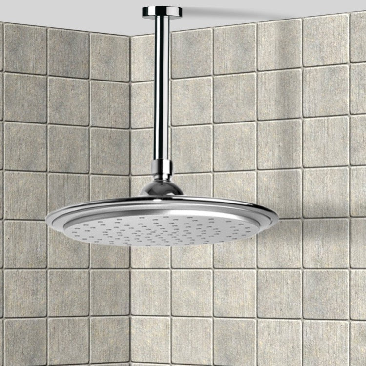 chrome shower head