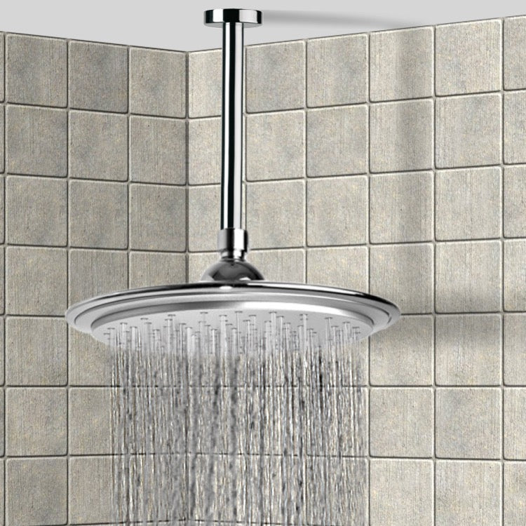 chrome shower head