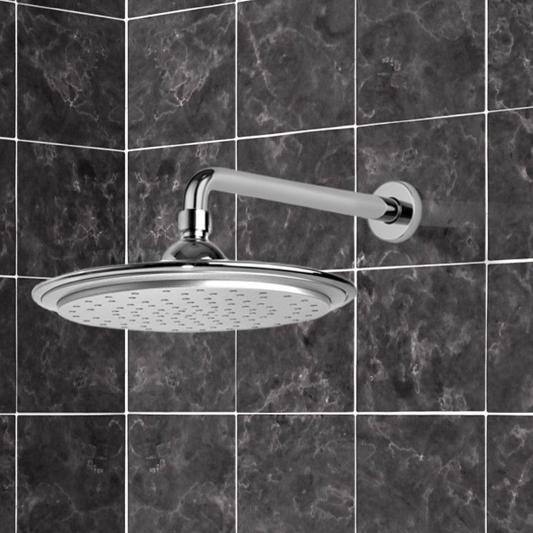 chrome shower head
