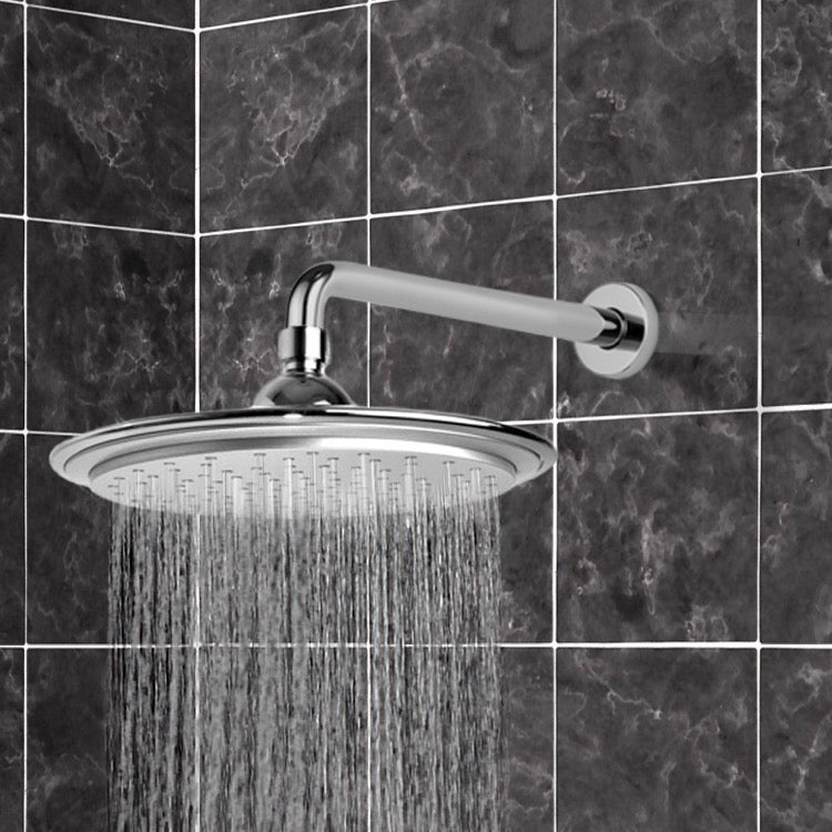 chrome shower head