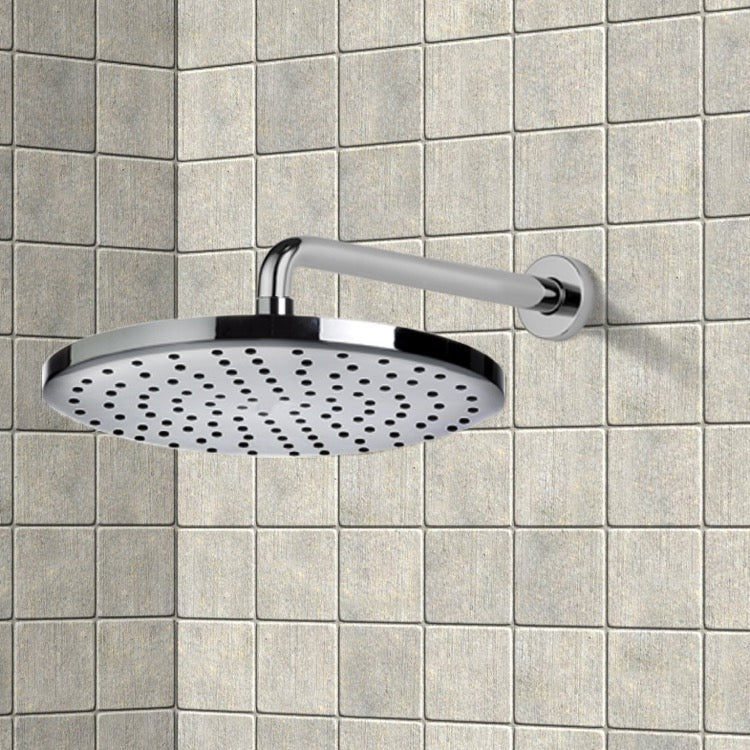 chrome shower head
