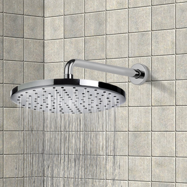 chrome shower head