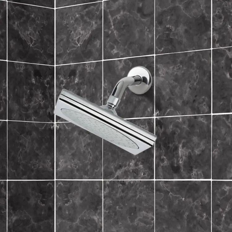 chrome shower head