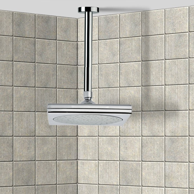 chrome shower head