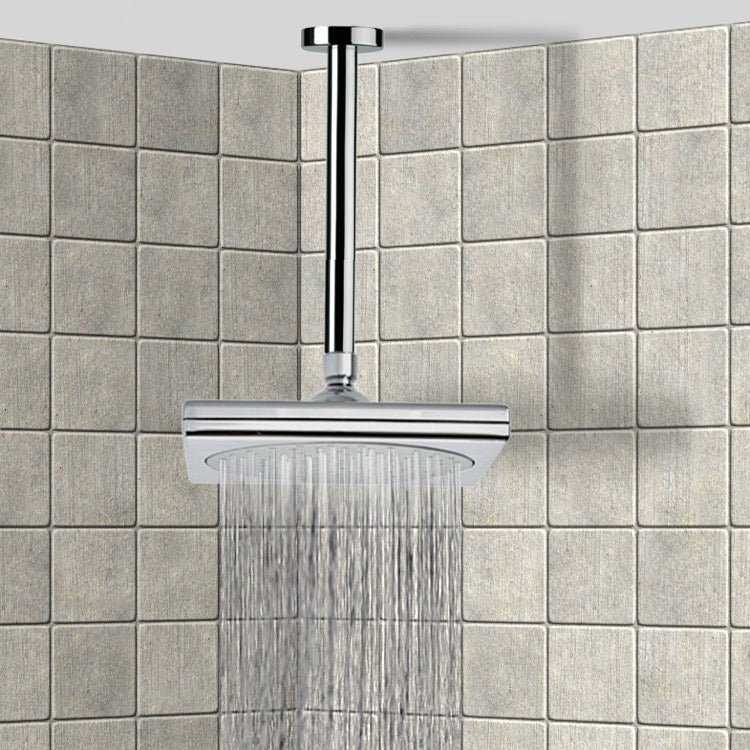 chrome shower head