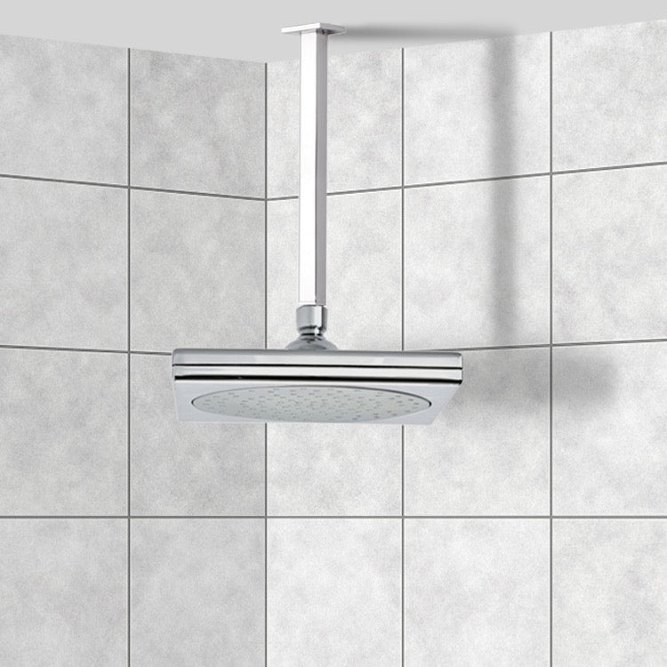 chrome shower head
