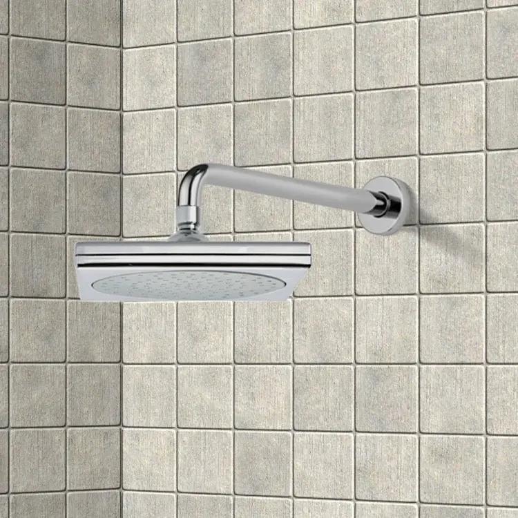 chrome shower head