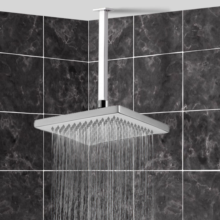chrome shower head
