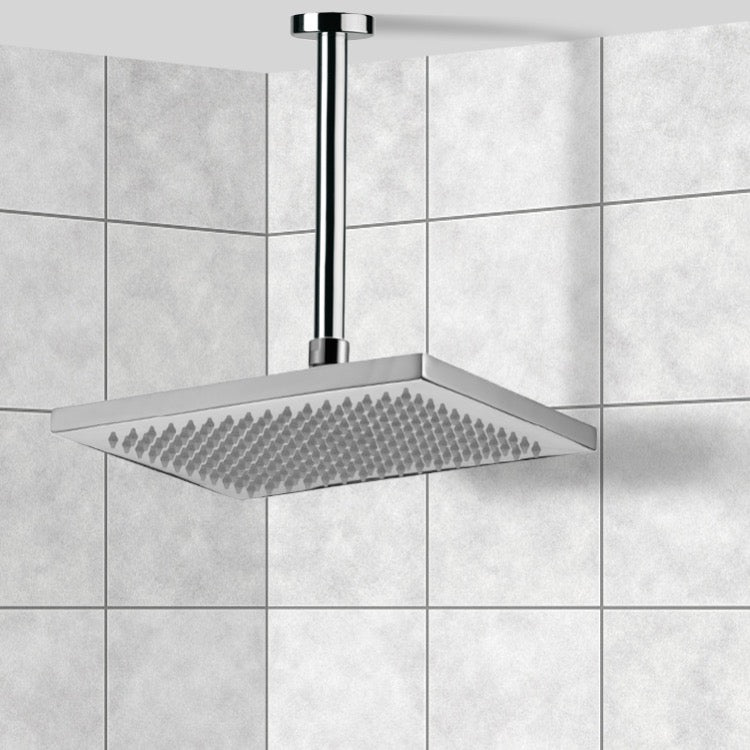 chrome shower head