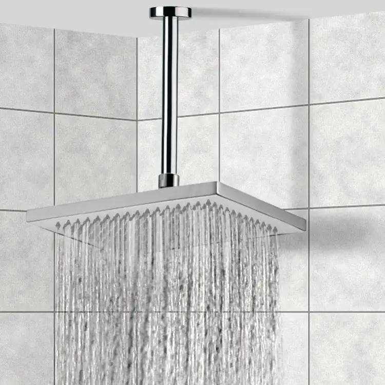 chrome shower head