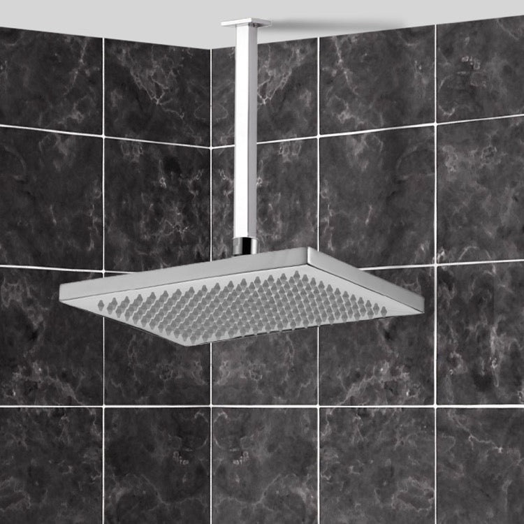 chrome shower head