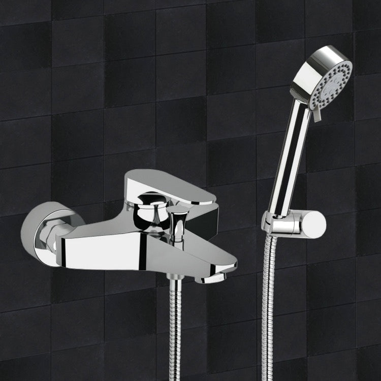 chrome tub filler