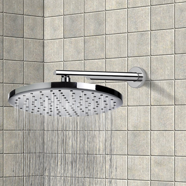 chrome shower head