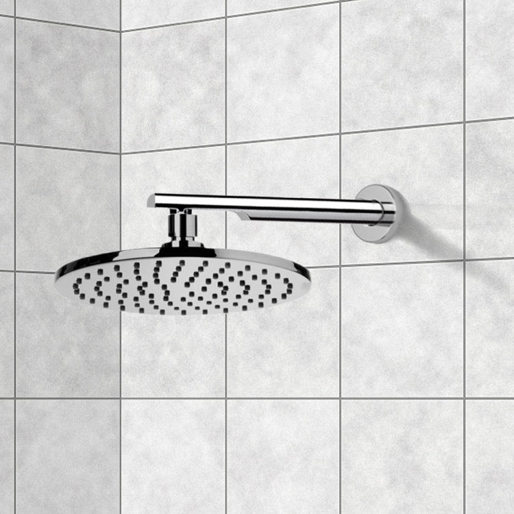chrome shower head